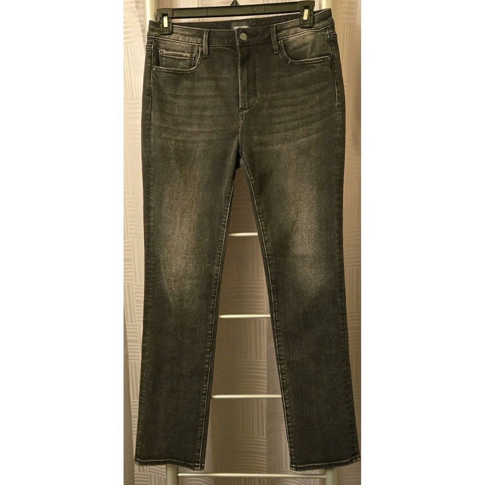 Driftwood Jeans Size 29 Audrey Black Faded Wash Stretch Straight Leg Denim 29x31